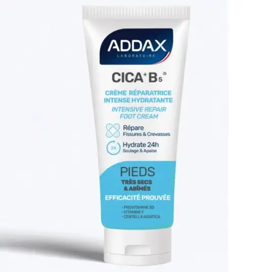 ADDAX - Cica+ B5 - Crème Pieds Réparatrice Intense Hydratante - 50ml