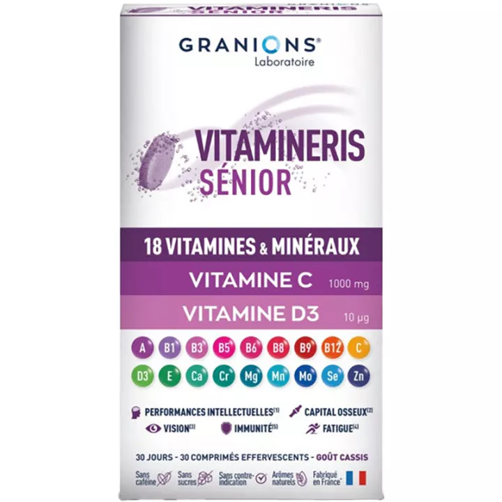 Vitamineris Senior 1000 mg Granions Comprimés Effervescents