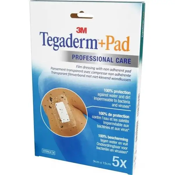 Tegaderm + Pad Pansement Adhésif 9x15cm x5