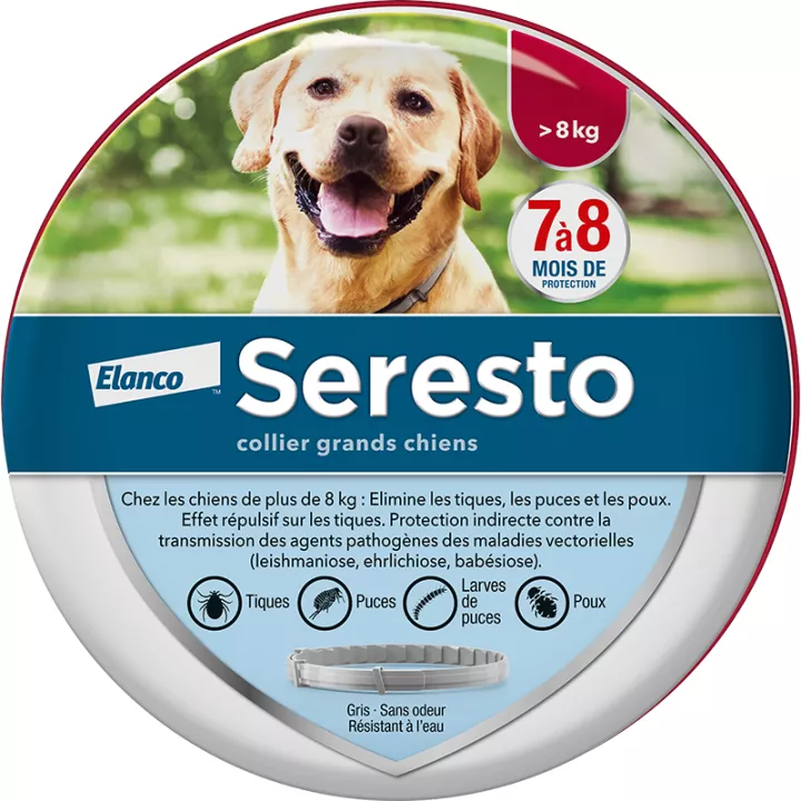 Seresto Collier Grands Chiens supérieur à 8 kg Elanco