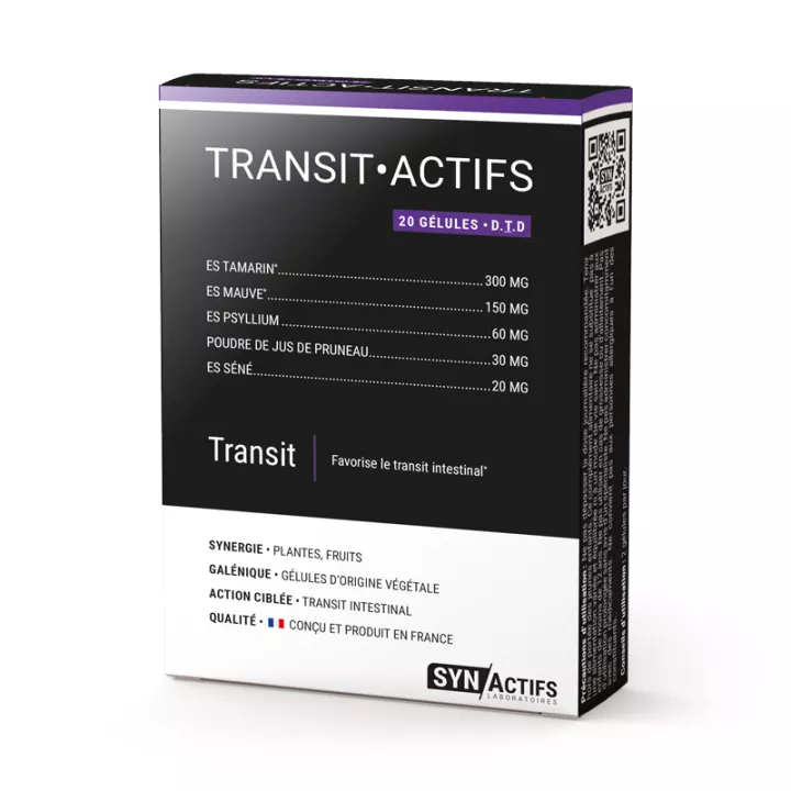 Synactifs Transit Actifs Laxatif naturel 20 gélules