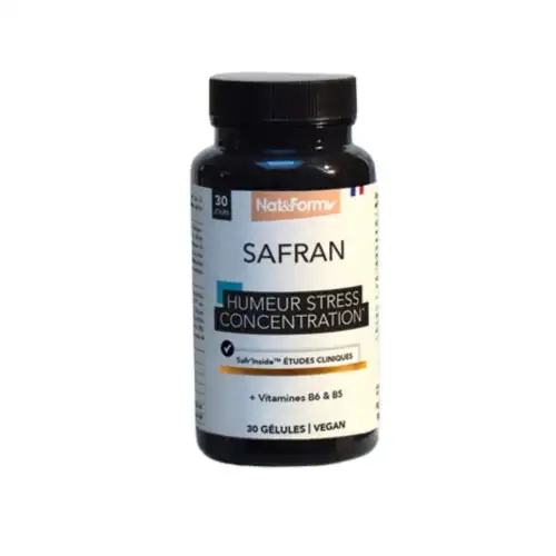 Nat&Form -  Humeur, Stress et Concentration, Safran - Cure de 30 jours