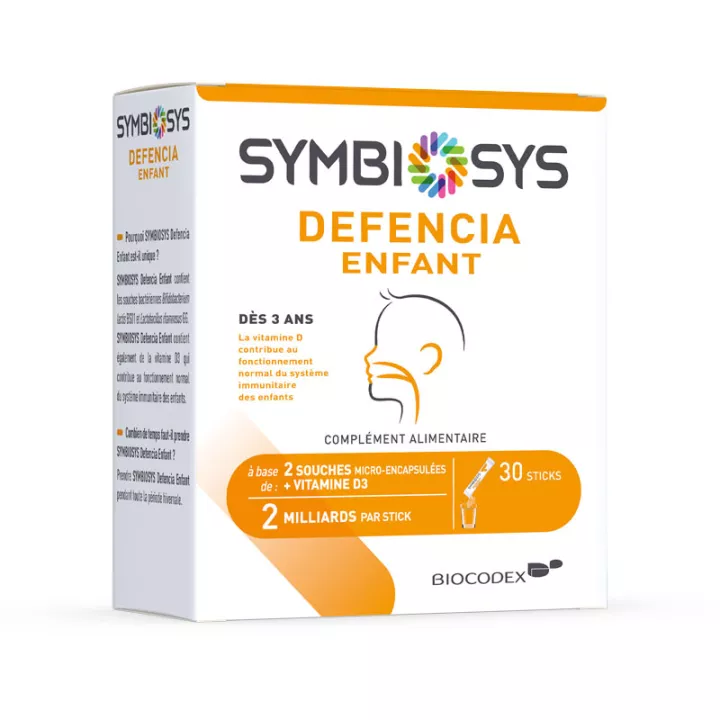 Symbiosys Defencia Enfant immunité 30 Sticks