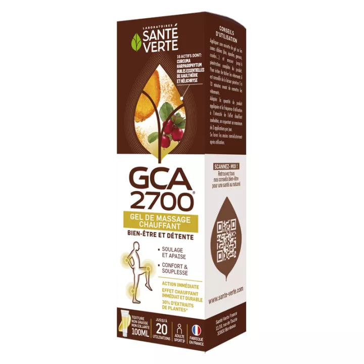 Santé Verte GCA 2700 Gel de Massage Chauffant 100 ml