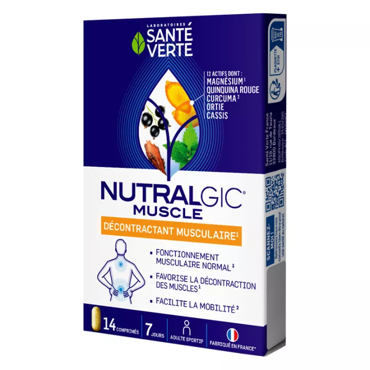 Santé Verte Nutralgic Muscle Décontacturant Musculaire 14 comprimés