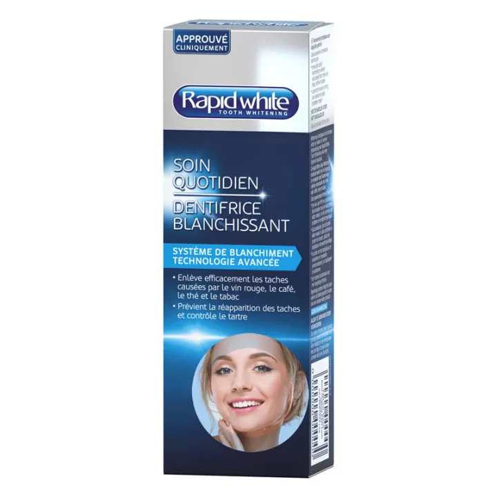 Rapid White Pâte dentifrice blanchissante menthe 100ml