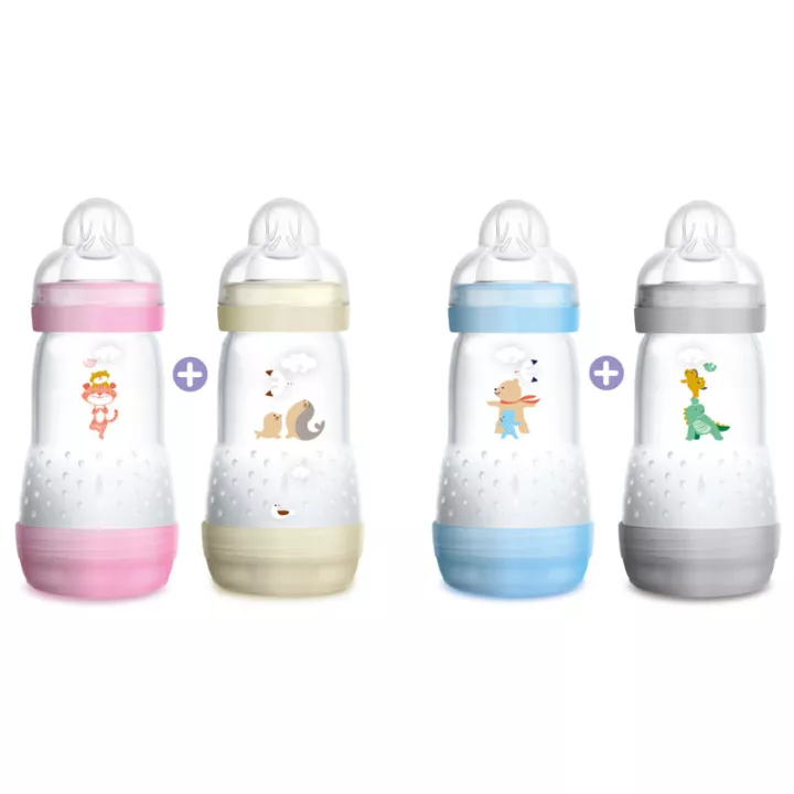 Mam Biberon Easy Start Anti-Colique Classique +2 Mois 260 ml lot de 2