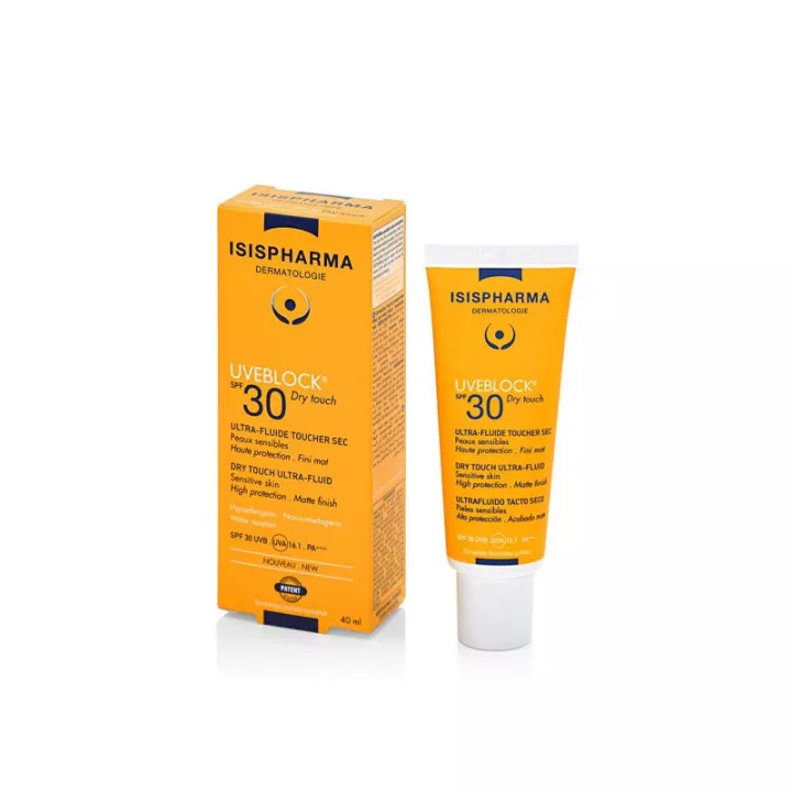 Isispharma Uveblock Spf30 Fluide Ultra Toucher Sec 40 ml