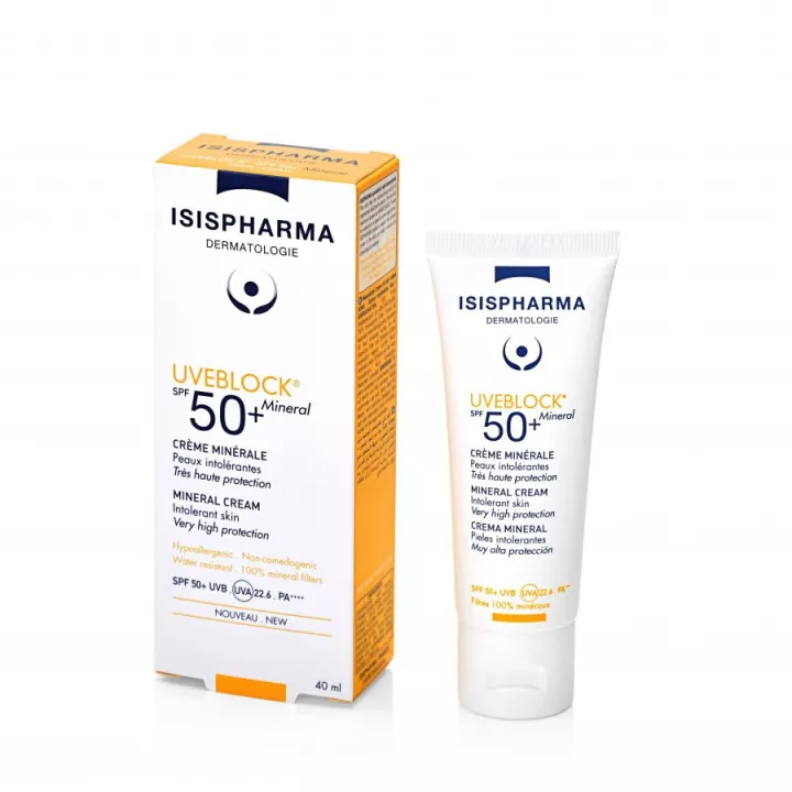 Isispharma Uveblock Spf50+ Crème Minérale 40 ml