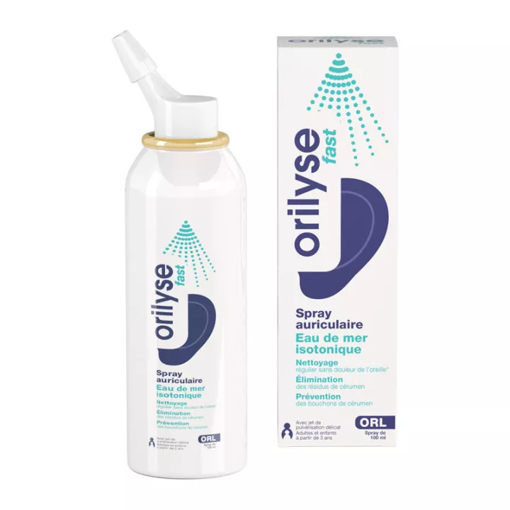 Orilyse Fast Spray Auriculaire Eau de Mer 100 ml