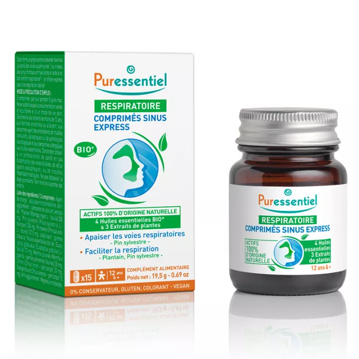 Puressentiel Respiratoire Sinus Express 15 Comprimés