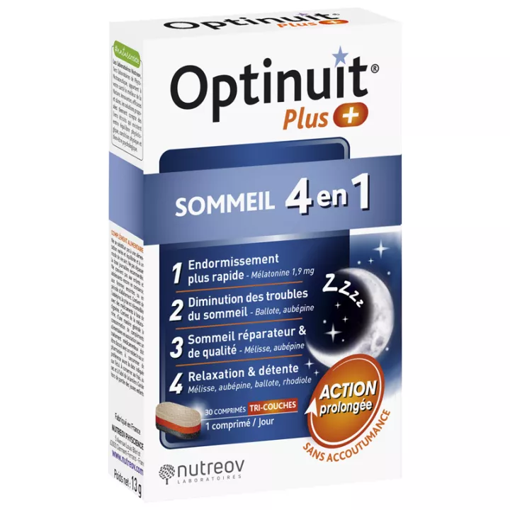 Optinuit Plus Sommeil 4 en 1 30 comprimés
