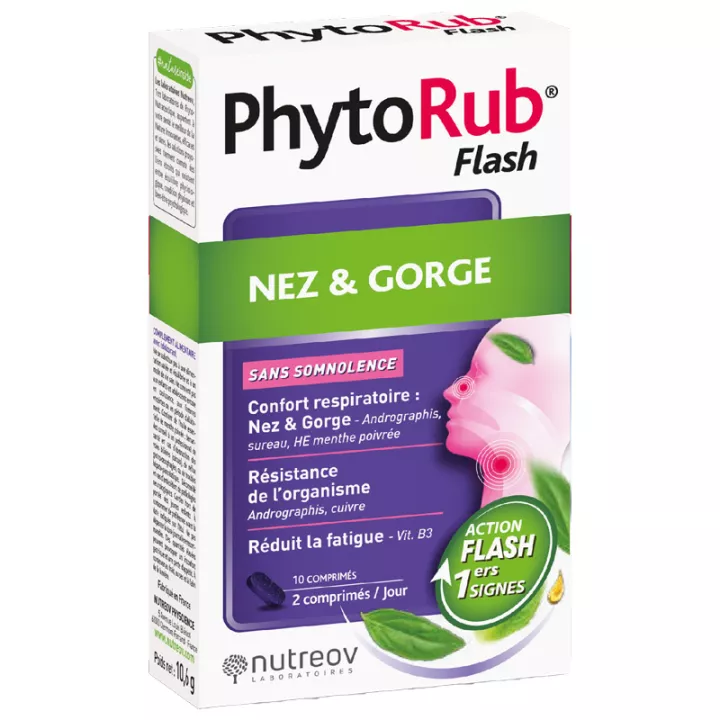 Phytorub Flash Nez & Gorge comprimés