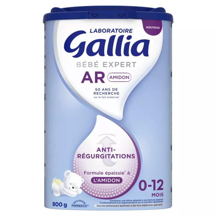 Gallia Bébé Expert AR Amidon 0-12 Mois Anti-Régurgitations 800 g