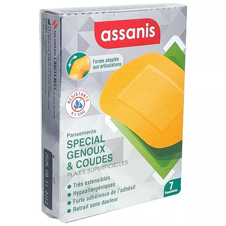 Assanis Pansements Genou & Coude x 7