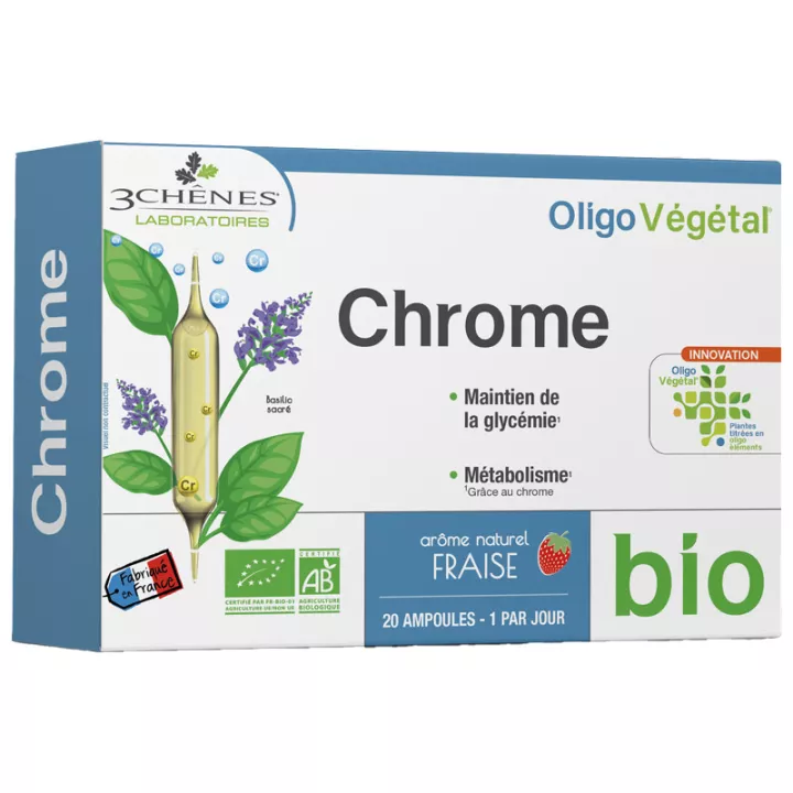 3 Chênes Oligovégétal Chrome Bio 20 Ampoules*