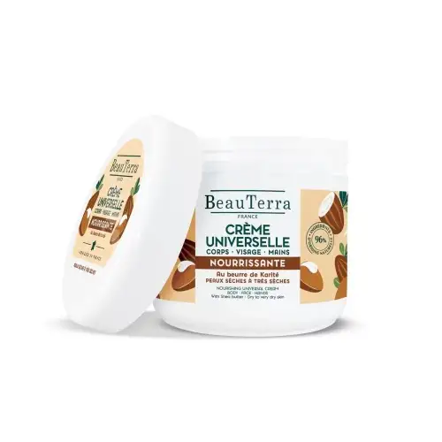 BEAUTERRA - Crème Universelle Nourrissante au Beurre de Karité - 400ml