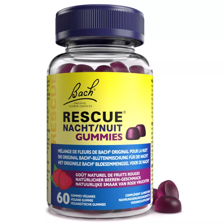 Rescue Nuit Gummies Saveur Fruits Rouges x60
