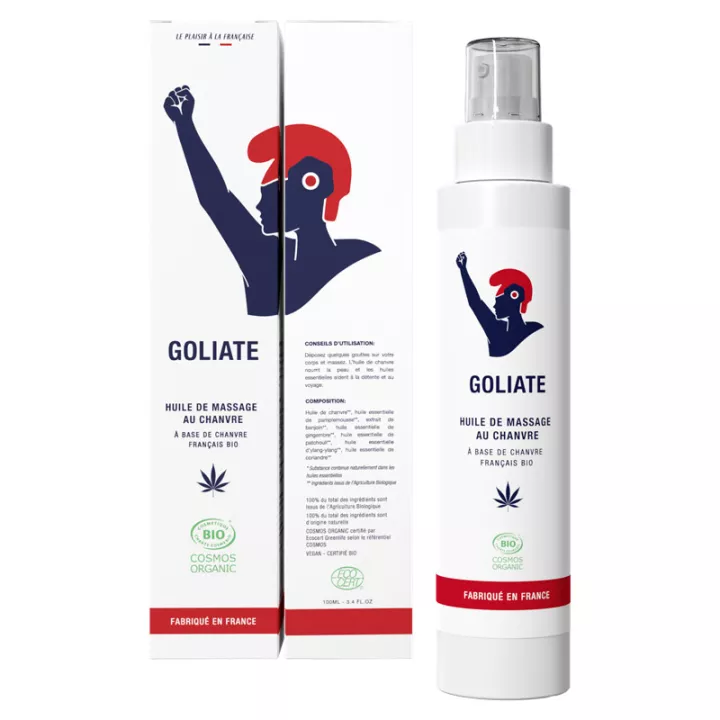Goliate Huile de Massage au Chanvre 100 ml