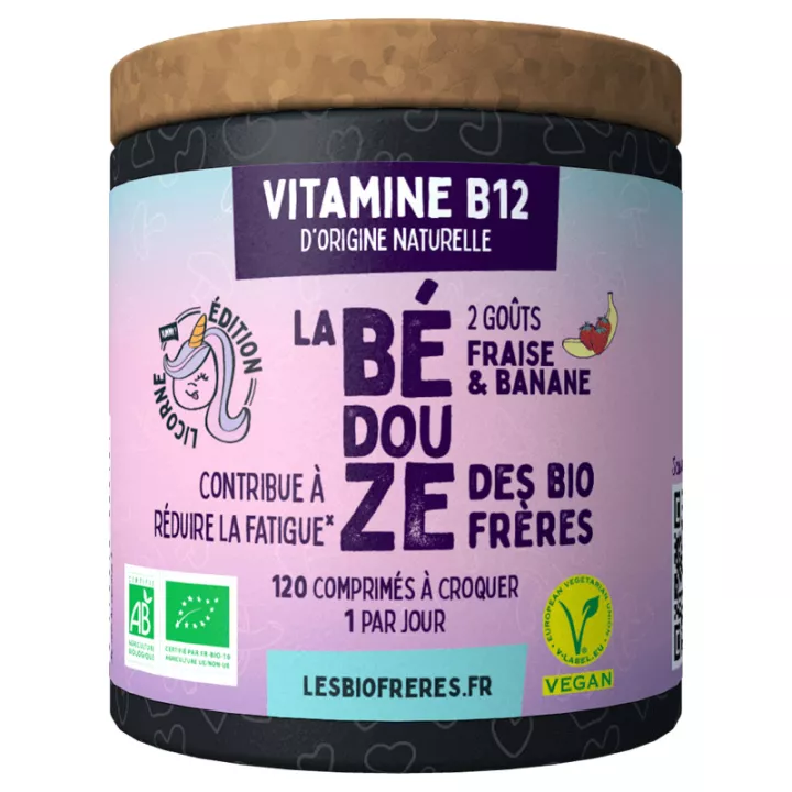 Les Bios Frères Bédouze Bio Banane Fraise 120 Comprimés