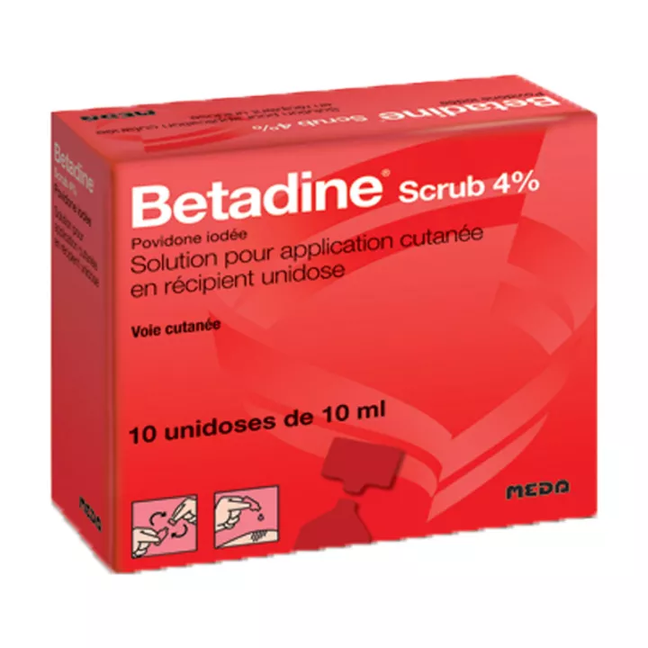 Bétadine Scrub 4% Monodoses 10 ml