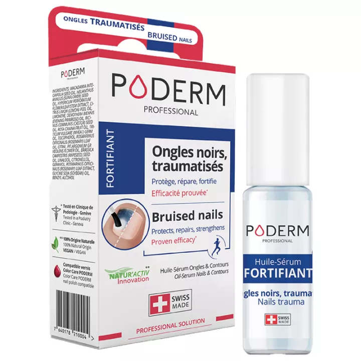 Poderm Fortifiant Ongles Noirs Traumatisés 8 ml