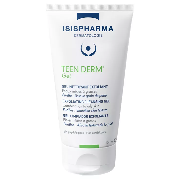 Isispharma Teen Derm Gel Nettoyant Exfoliant 150 ml