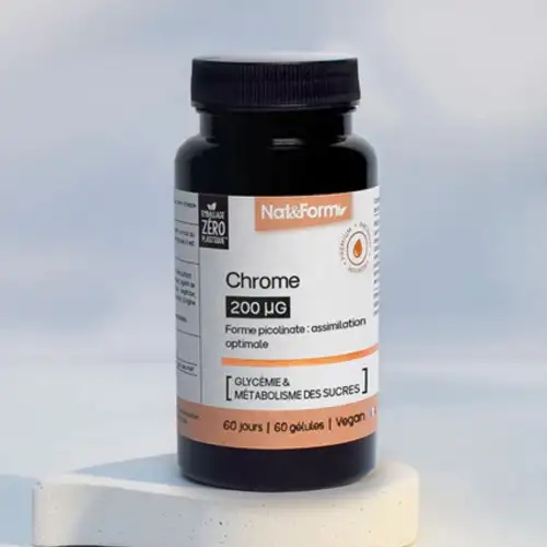 Nat & Form - Chrome 200 μg - 60 gélules