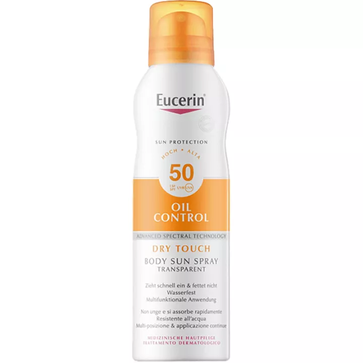 Eucerin Sun Oil Control Brume Transparente Spf50 200 ml