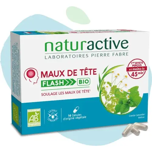 Naturactive - Maux de Tête Flash Bio - 14 gelules
