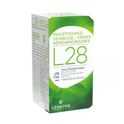 L28 Insuffisance veineuse et crises hémorroïdaires (30 ml) Lehning