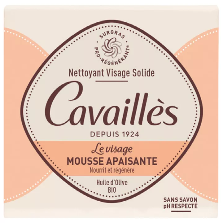 Cavaillès Nettoyant Visage Solide Mousse Apaisante 70 g