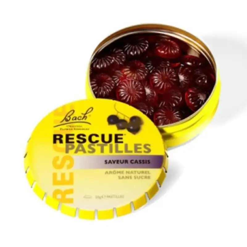 Rescue Bach Pastilles Saveur Cassis 50 g