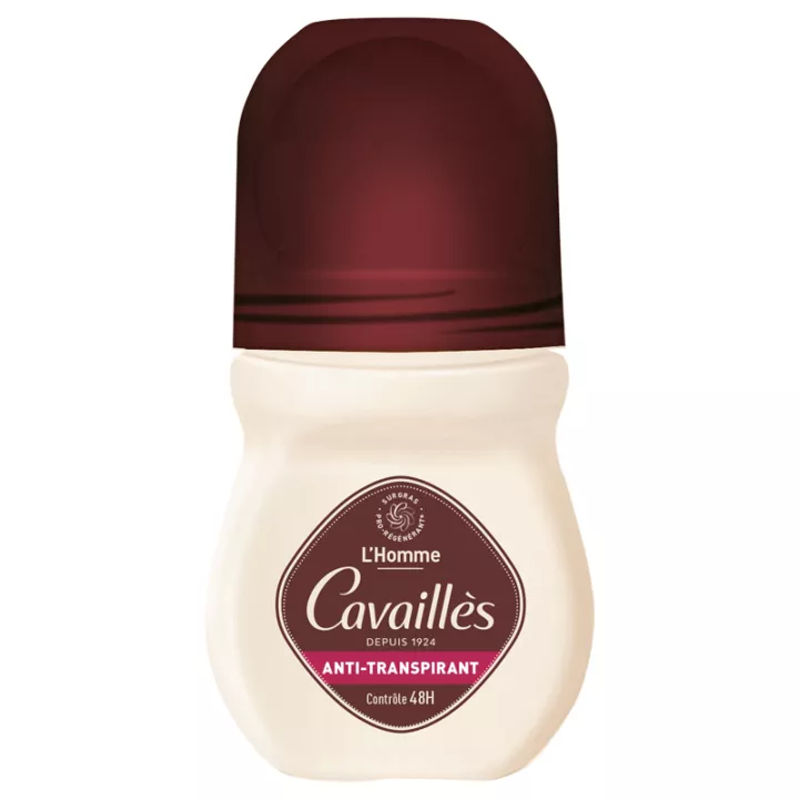 Cavaillès Déodorant Homme Anti-Transpirant 48h Roll-on 50 ml