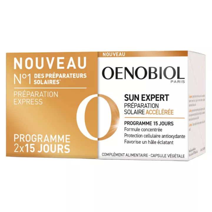 Oenobiol Sun Expert Préparateur Solaire Accélérateur Capsules
