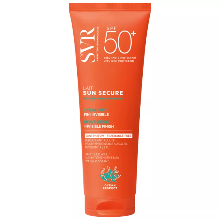 SVR Sun Secure Lait Hydratant Invisible Sans Parfum SPF 50+ 250 ml