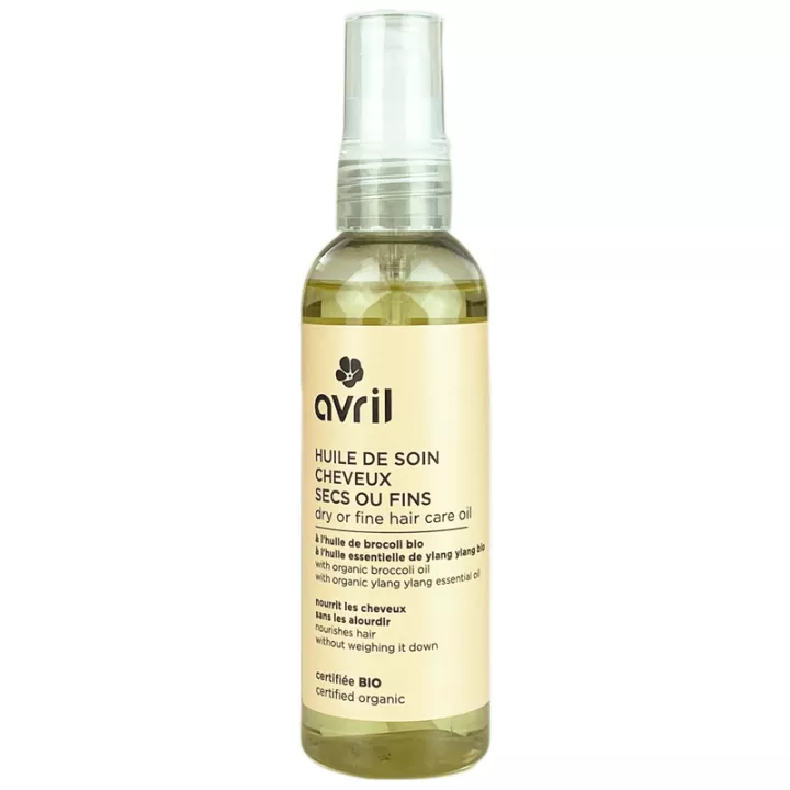 Avril Huile de Soin Cheveux Secs ou Fins Bio 100ml