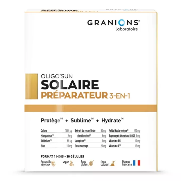 Granions Oligo'sun Préparateur Solaire 3-en-1
