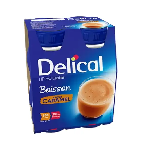 DELICAL Boisson Lactée CARAMEL (4 x 200ml)