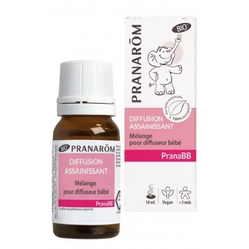 PRANABB - Pranarom Mélange Assainissant Pour Diffuseur Bébé Bio - Flacon 10ml