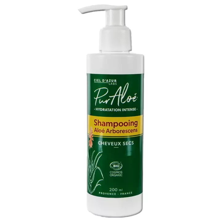 Pur'Aloé Hydratation Intense Shampooing Bio Cheveux Secs 200 ml
