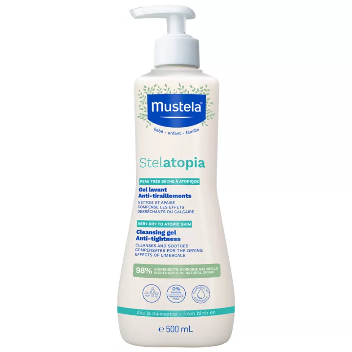 Mustela Bébé-Enfant-Famille Stelatopia Gel Lavant Anti-Tiraillements 500 ml*