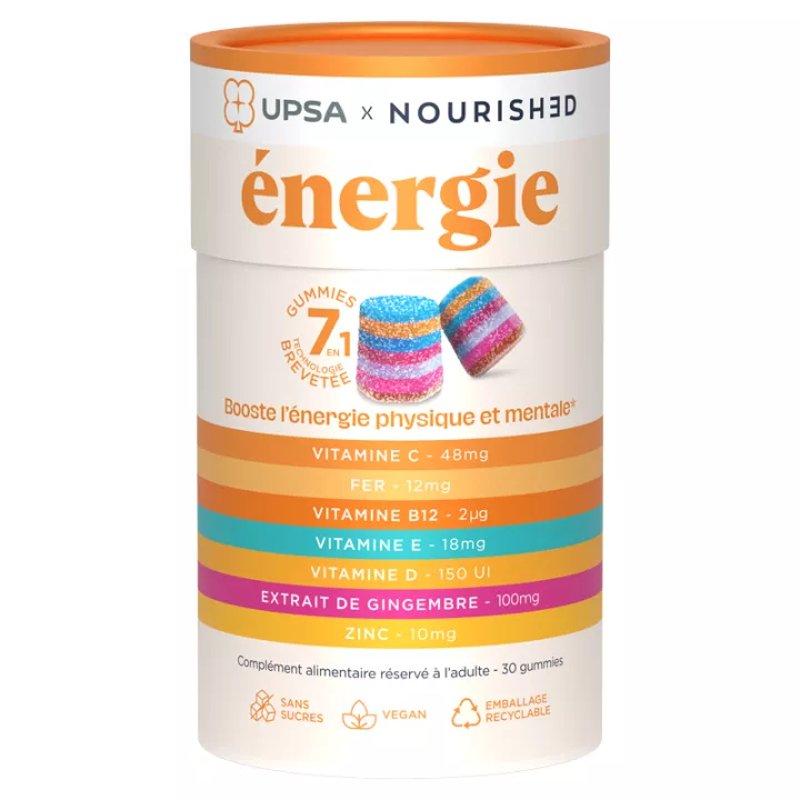 UPSA Nourished Energie 7 en 1 30 Gummies