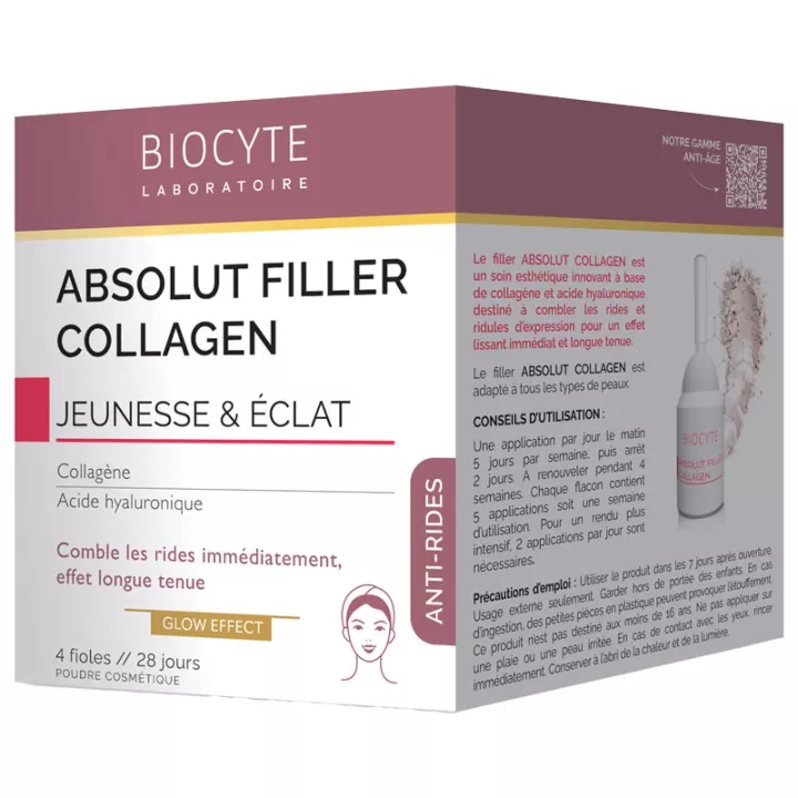 Biocyte Anti-Rides Absolut Filler Collagen Jeunesse & Éclat 4 fioles