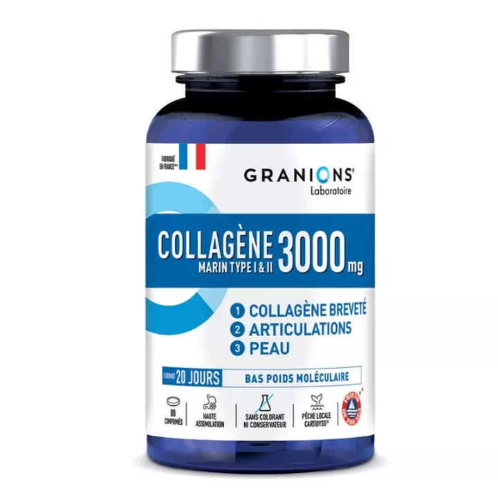 Collagène Type I et II Granions 80 Comprimés