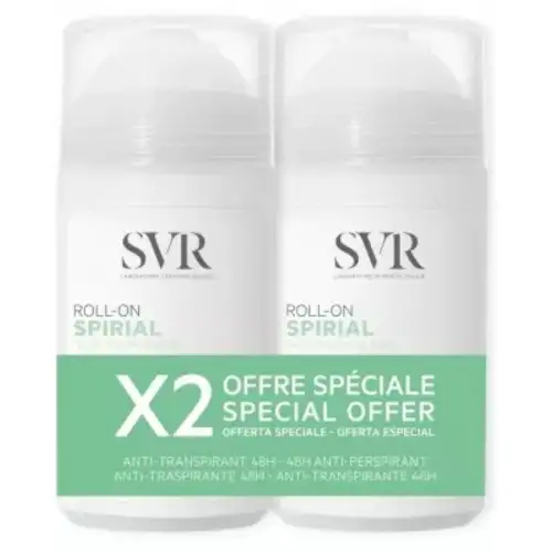 SVR SPIRIAL - Déodorant  Anti Transpirant - Roll On 2 X 50 ml