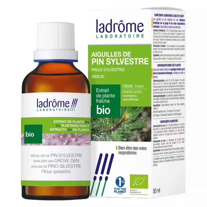Ladrôme Extraits de Plante Fraîche Bio Aiguilles de Pin Sylvestre 50 ml*