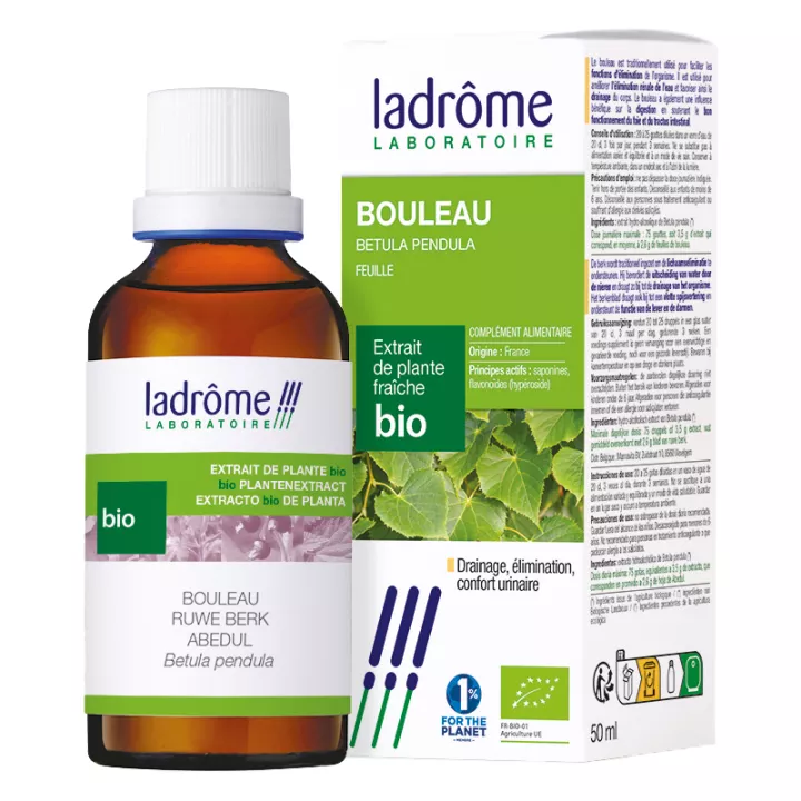 Ladrôme Extraits de Plante Fraîche Bio Bouleau 50 ml