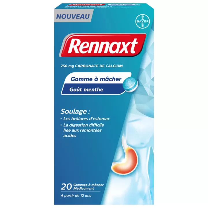 Rennaxt 750 mg 20 Gommes