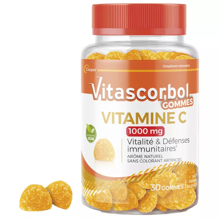 Vitascorbol Gommes Vitamine C 1000 mg 30 gommes